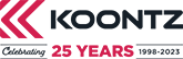 Koontz 25 years logo
